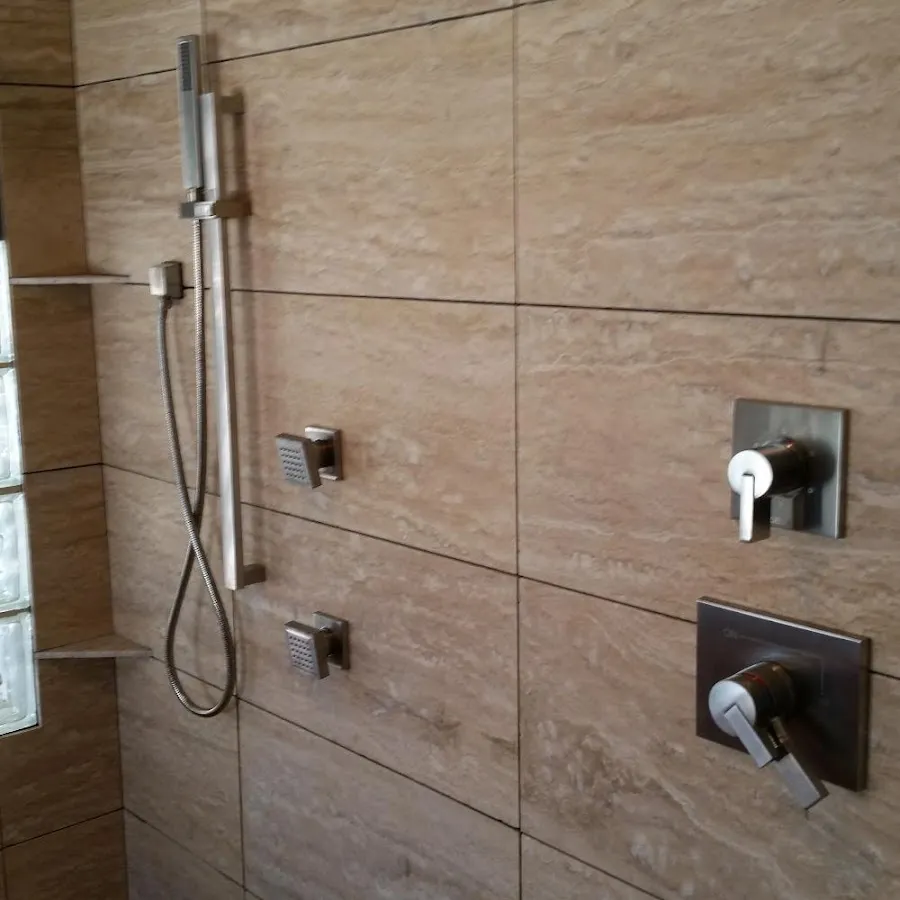 Shower fixture installation for Water Heater Replacement in Champlain